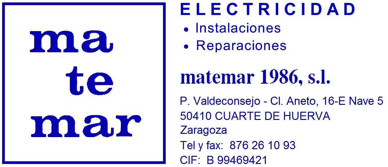 MATEMAR 1986, S.L.-INSTALACIONES ELÉCTRICAS